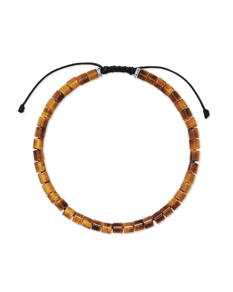 Grey Oxidized Sterling Silver Bracelet in Brown Tiger's Eye image number 3